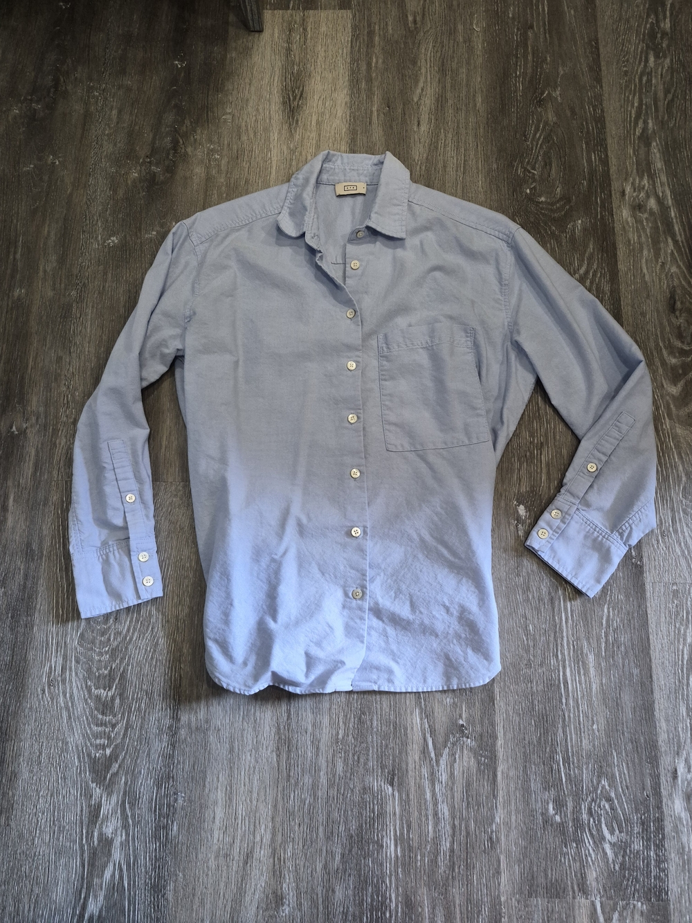 AYR Pale Blue Button-Down Shirt - Picture 2 of 8